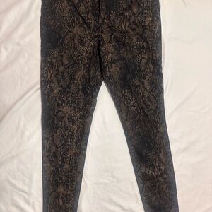 Express Brown and Black Snake Print Pants